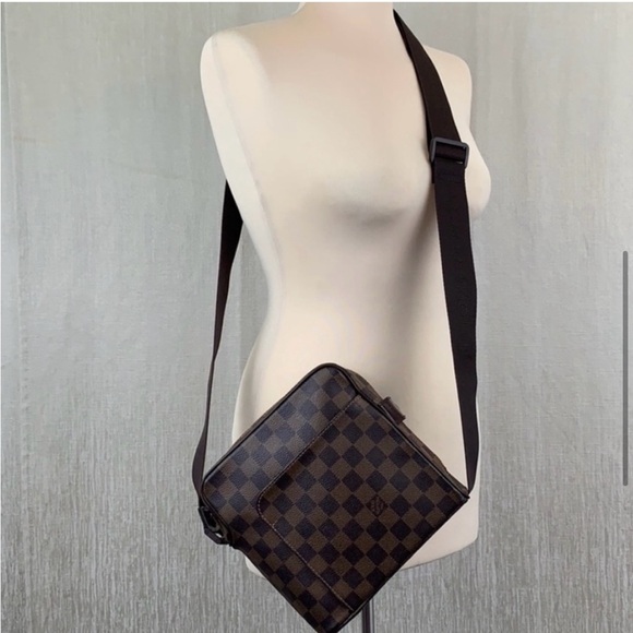 LOUIS VUITTON DAMIER BROWN UNISEX CROSSBODY WITH DUST BAG - Picture 5 of 16